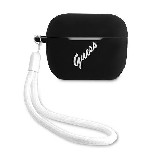 Guess GUACAPLSVSBW Black White Silicone Vintage Kryt AirPods Pro
