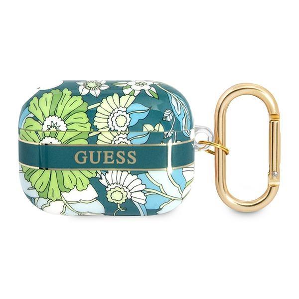 Guess GUAPHHFLN Green Flower Strap Collection Kryt AirPods Pro