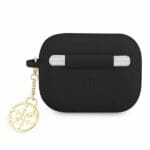 Guess GUAPLSC4EK Black Silicone Charm Collection Kryt AirPods Pro