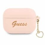 Guess GUAPLSCHSP Pink Silicone Charm Collection Kryt AirPods Pro