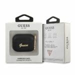 Guess GUAPSASMK 4G Collection Saffiano Black Kryt AirPods Pro