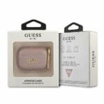 Guess GUAPSASMP 4G Collection Saffiano Pink Kryt AirPods Pro
