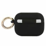 Guess GUAPSSSK Black Silicone Vintage Script Kryt AirPods Pro