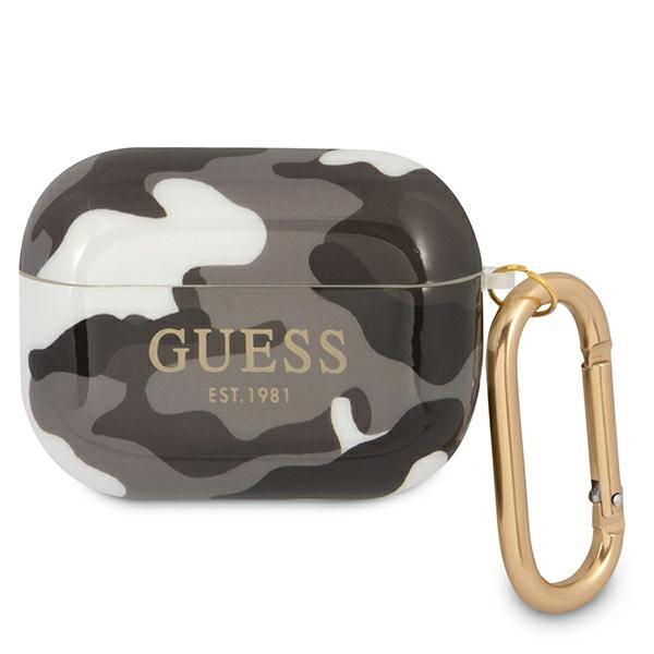 Guess GUAPUCAMG Black Camo Collection Kryt AirPods Pro