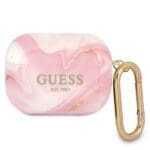 Guess GUAPUNMP Pink Marble Collection Kryt AirPods Pro