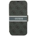 Guess GUBKP13S4GDGR Grey Book 4G Stripe Kryt iPhone 13 Mini