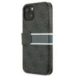 Guess GUBKP13S4GDGR Grey Book 4G Stripe Kryt iPhone 13 Mini