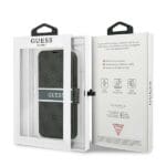 Guess GUBKP13S4GDGR Grey Book 4G Stripe Kryt iPhone 13 Mini