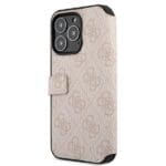 Guess GUBKP13X4GMGPI Pink Book 4G Big Metal Logo Kryt iPhone 13 Pro Max