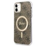 Guess GUBPN61H4EACSW Brown 4G Print MagSafe Kryt + Nabíječka iPhone 11