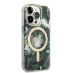 Guess GUBPP14XHJEACSA Green Jungle MagSafe Kryt + Nabíječka iPhone 14 Pro Max