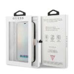 Guess GUFLBKN65BLD Silver Book Iridescent Kryt iPhone 11 Pro Max