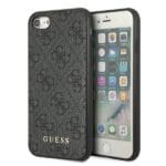 Guess GUHCI8G4GFGR Grey 4G Metal Gold Logo Kryt iPhone 7/8/SE 2020/SE 2022