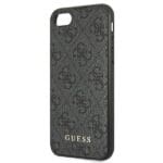 Guess GUHCI8G4GFGR Grey 4G Metal Gold Logo Kryt iPhone 7/8/SE 2020/SE 2022