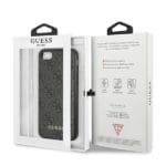Guess GUHCI8G4GFGR Grey 4G Metal Gold Logo Kryt iPhone 7/8/SE 2020/SE 2022