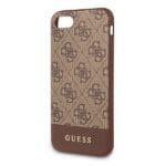 Guess GUHCI8G4GLBR Brown 4G Stripe Collection Kryt iPhone 7/8/SE 2020/SE 2022