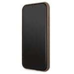 Guess GUHCN614GDBR Brown 4G Stripe Kryt iPhone 11