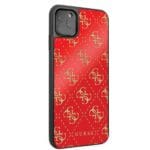 Guess GUHCN654GGPRE Red 4G Double Layer Glitter Kryt iPhone 11 Pro Max