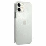 Guess GUHCP12S3D4GTR Transparent 4G 3D Pattern Collection Kryt iPhone 12 Mini
