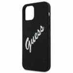 Guess GUHCP12SLSVSBW Silicone Vintage Black/White Kryt iPhone 12 Mini