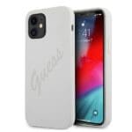 Guess GUHCP12SLSVSCR Cream Hardcase Script Vintage Kryt iPhone 12 Mini