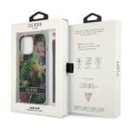Guess GUHCP13LHFLSB Blue Flower Strap Kryt iPhone 13 Pro