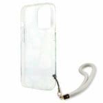 Guess GUHCP13LHFLSN Green Flower Strap Kryt iPhone 13 Pro
