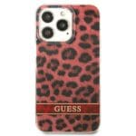 Guess GUHCP13LHSLEOR Red Leopard Kryt iPhone 13 Pro