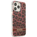 Guess GUHCP13LHSLEOR Red Leopard Kryt iPhone 13 Pro