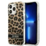 Guess GUHCP13LHSLEOW Brown Leopard Kryt iPhone 13 Pro