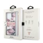 Guess GUHCP13LKCABPI Pink Camo Strap Collection Kryt iPhone 13 Pro