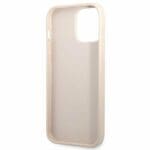 Guess GUHCP13LP4TPP Pink 4G Triangle Logo Cardslot Kryt iPhone 13 Pro