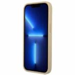 Guess GUHCP13LPSATLE Beige SaffianoTriangle Logo Kryt iPhone 13 Pro