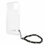 Guess GUHCP13MKPSBK Transparent Black Pearl Kryt iPhone 13