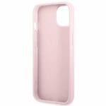 Guess GUHCP13MPSASBPU Purple Saffiano Hot Stamp & Metal Logo Kryt iPhone 13