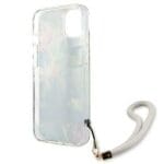 Guess GUHCP13SHFLSB Blue Flower Strap Kryt iPhone 13 Mini