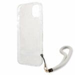 Guess GUHCP13SHFLSD Gold Flower Strap Kryt iPhone 13 Mini