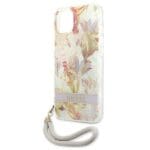 Guess GUHCP13SHFLSU Green Flower Strap Kryt iPhone 13 Mini