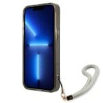 Guess GUHCP13SHTSGSK Black Translucent Stap Kryt iPhone 13 Mini