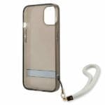 Guess GUHCP13SHTSGSK Black Translucent Stap Kryt iPhone 13 Mini