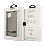 Guess GUHCP13SHTSGSK Black Translucent Stap Kryt iPhone 13 Mini