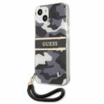 Guess GUHCP13SKCABBK Black Camo Strap Collection Kryt iPhone 13 Mini