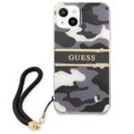 Guess GUHCP13SKCABBK Black Camo Strap Collection Kryt iPhone 13 Mini