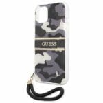Guess GUHCP13SKCABBK Black Camo Strap Collection Kryt iPhone 13 Mini