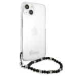 Guess GUHCP13SKPSBK Transparent Hardcase Black Pearl Kryt iPhone 13 Mini