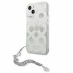 Guess GUHCP13SKSPESI Silver Peony Chain Collection Kryt iPhone 13 Mini