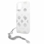 Guess GUHCP13SKSPESI Silver Peony Chain Collection Kryt iPhone 13 Mini