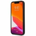 Guess GUHCP13SLS4GGBK Black Silicone 4G Logo Kryt iPhone 13 Mini
