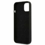Guess GUHCP13SLS4GGBK Black Silicone 4G Logo Kryt iPhone 13 Mini