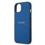 Guess GUHCP13SPSASBBL Blue Saffiano Strap Kryt iPhone 13 Mini